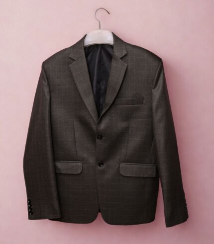 Brown Checkered Coat